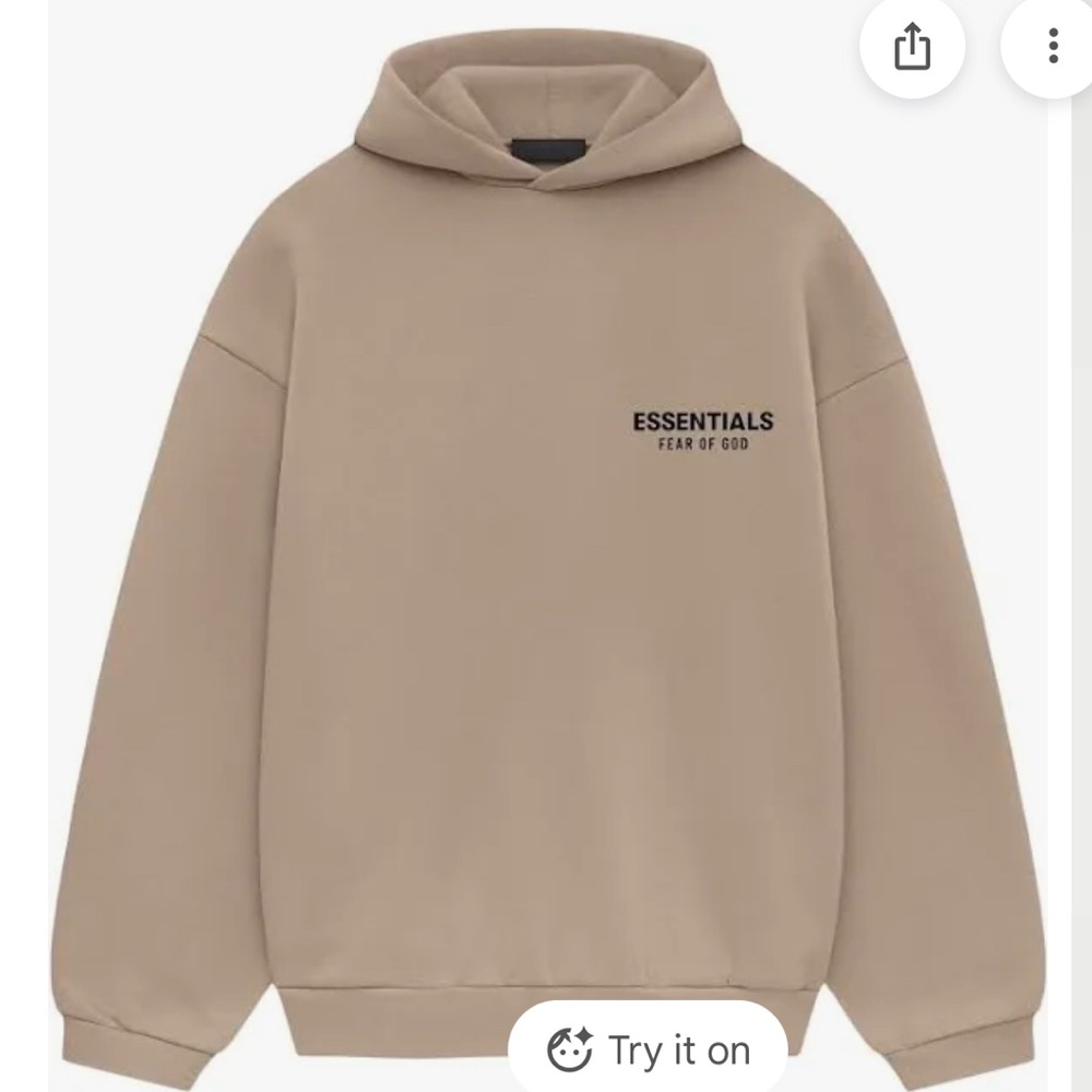 Fear of God Essentials taupe Hoodie
